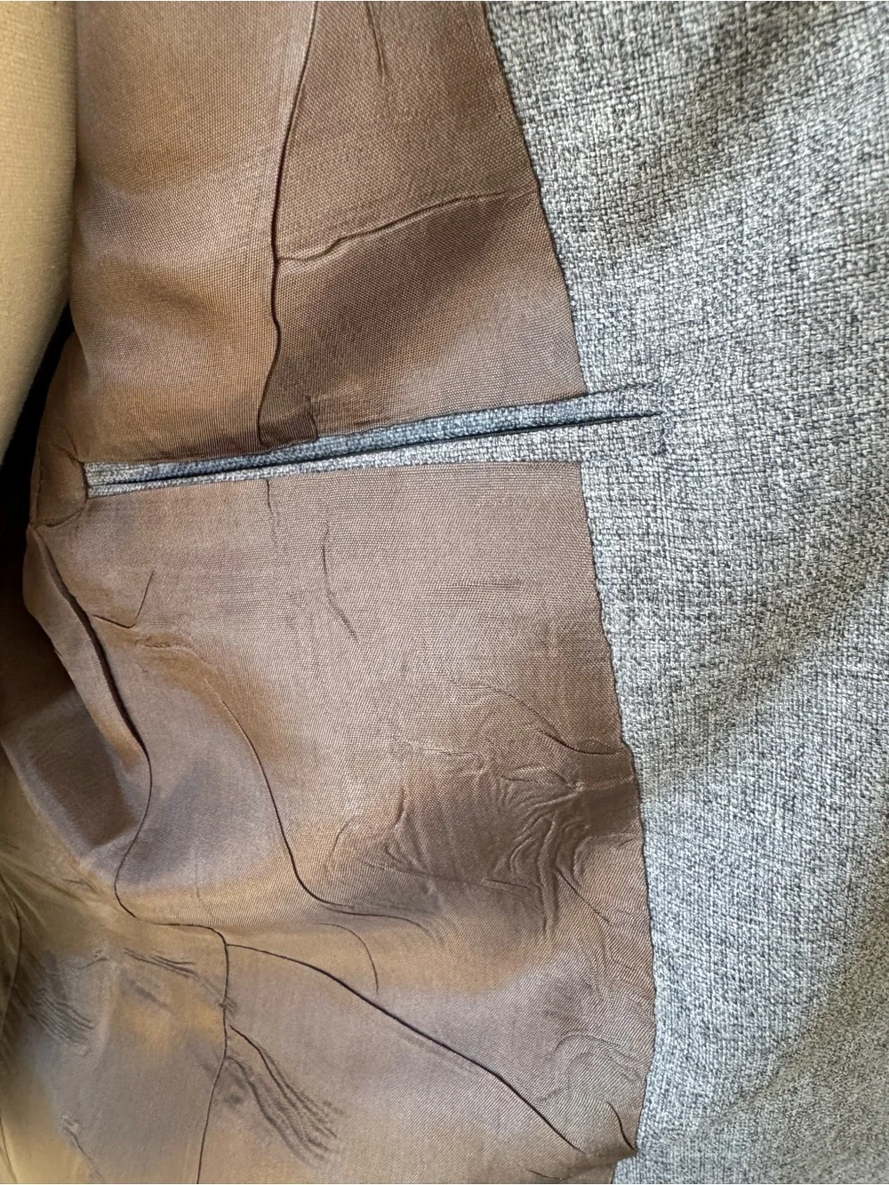 Levi's Light Gray Two-Button Sport Coat
